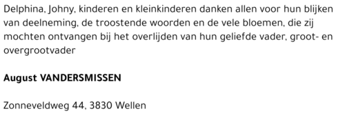 August Vandersmissen