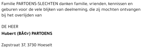 Hubert PARTOENS