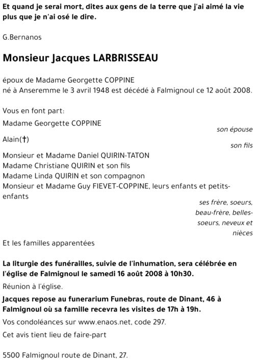 Jacques LARBRISSEAU