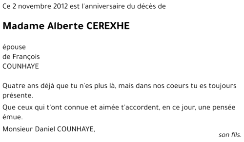 Alberte CEREXHE
