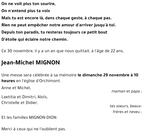 Jean-Michel MIGNON