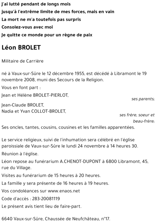 Léon BROLET