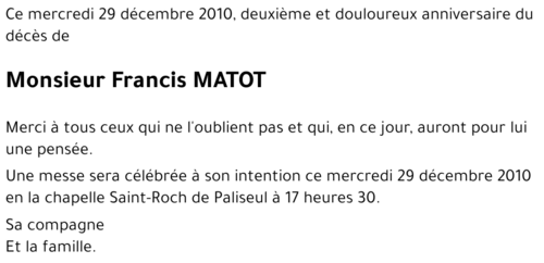 Francis MATOT
