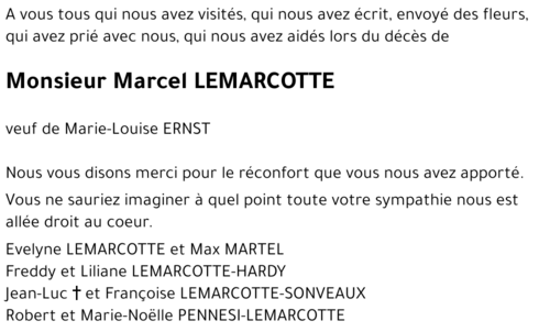 Marcel LEMARCOTTE