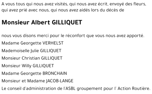 Albert GILLIQUET
