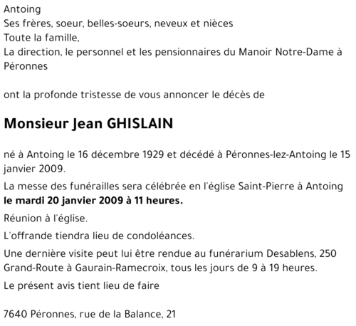 Jean GHISLAIN