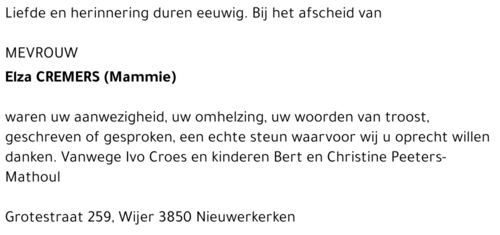 Elza Cremers