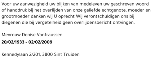 Vanfraussen Denise