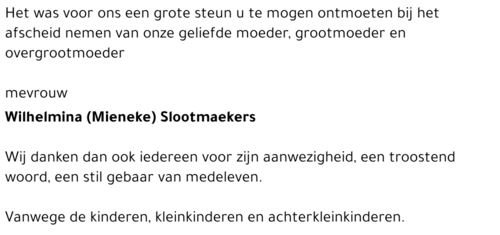 Wilhelmina Slootmaekers