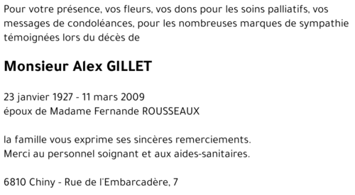 Alex GILLET