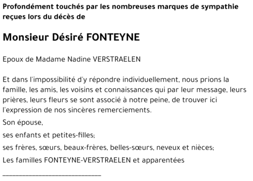 Désiré FONTEYNE