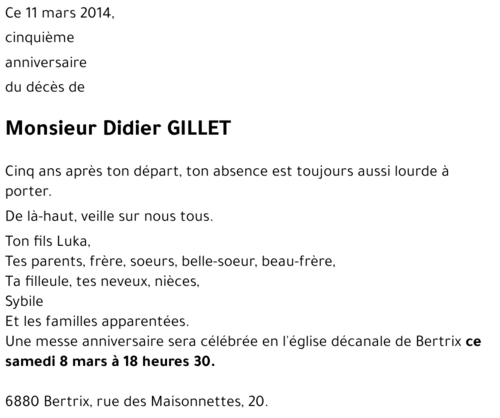 Didier GILLET