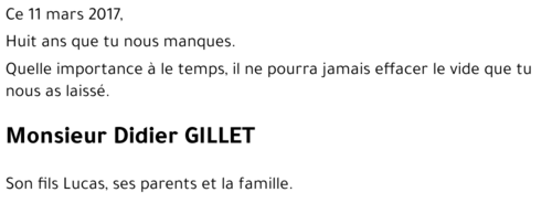 Didier GILLET