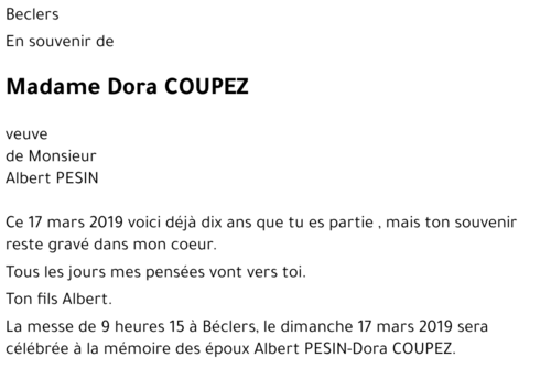 Dora COUPEZ