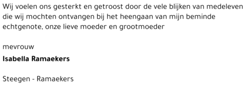 Isabella Ramaekers