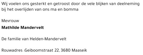 Mathilde Mandervelt