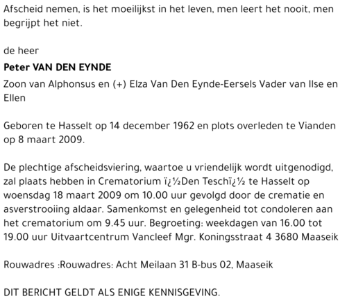Peter Van Den Eynde