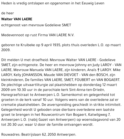 Walter Van Laere