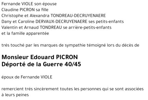Edouard PICRON