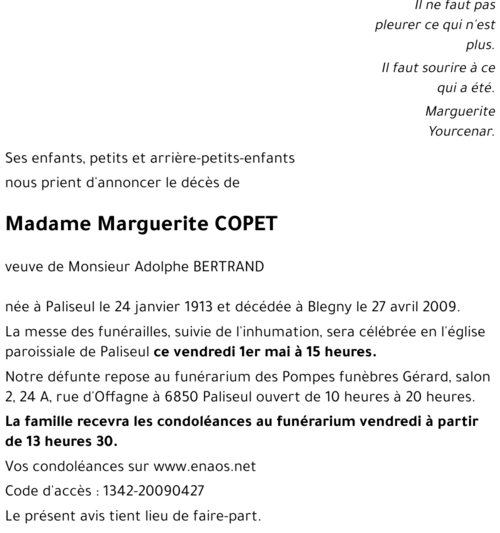 Marguerite COPET
