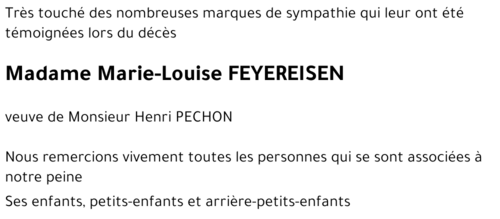 Marie-Louise FEYEREISEN