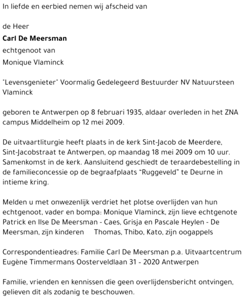 Carl De Meersman