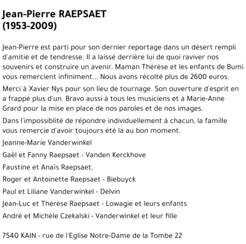 Jean-Pierre RAEPSAET