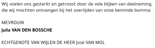 Julia Van den Bossche