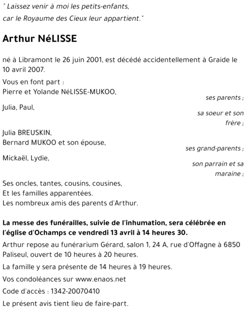 Arthur NéLISSE