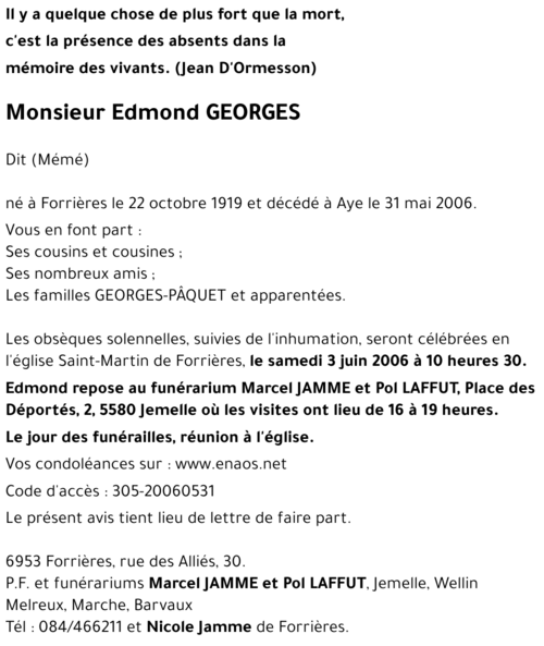 Edmond GEORGES