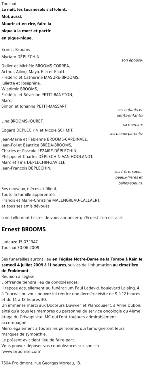 Ernest BROOMS