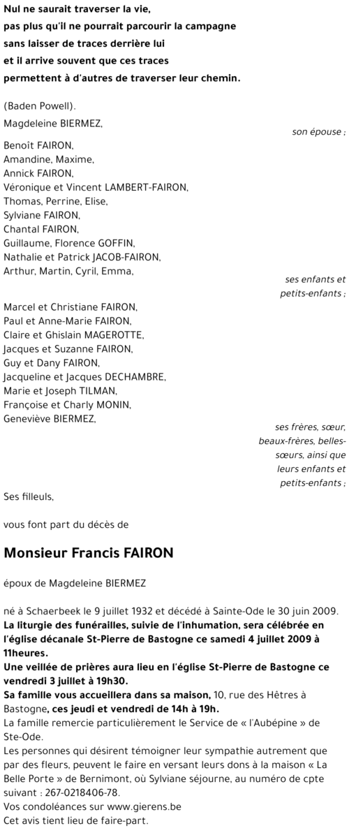 Francis FAIRON