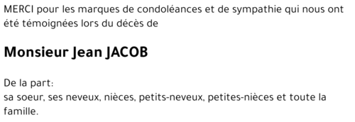 Jean JACOB