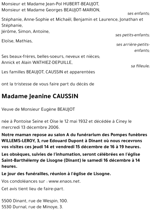 Jeanine CAUSSIN