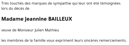 Jeannine BAILLEUX