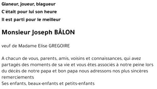 Joseph BÂLON