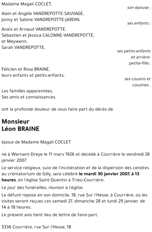 Léon BRAINE