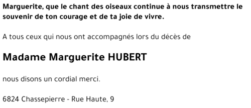 Marguerite HUBERT