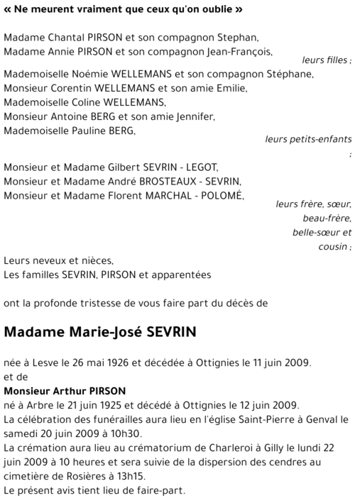 Marie-José SEVRIN