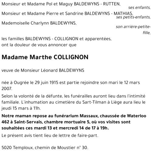 Marthe COLLIGNON