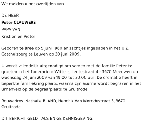 Peter Clauwers