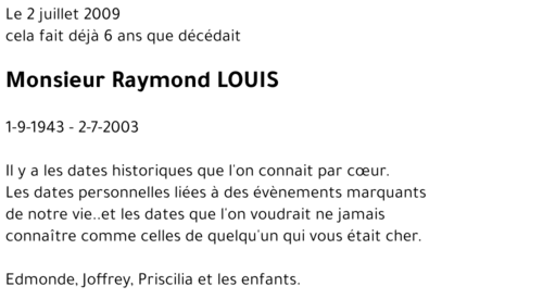 Raymond LOUIS