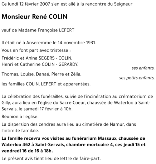René COLIN