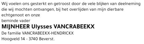 Ulysses Vancrabeekx