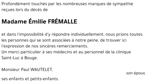Émilie FRÉMALLE