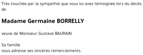 Germaine BORRELLY