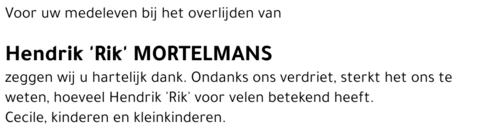 Hendrik 'Rik' Mortelmans