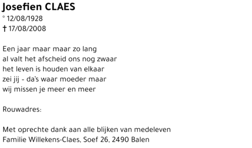 Josefien CLAES