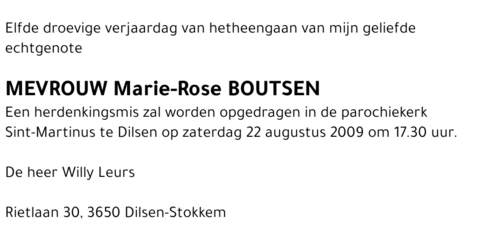 Marie-Rose Boutsen