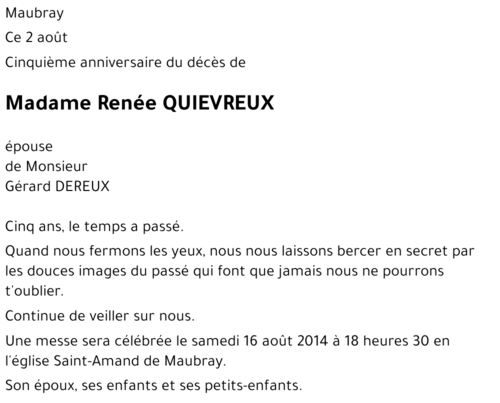 Renée QUIEVREUX